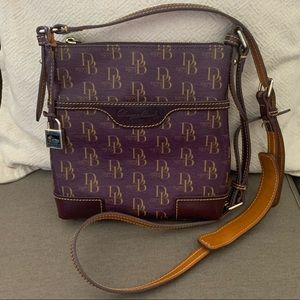 Dooney & Burke Vintage 1975 Signature Leather Crossbody Letter Carrier Bag